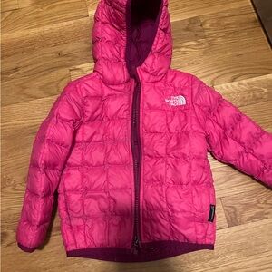 Toddler, girls, pink Northface puffer jacket